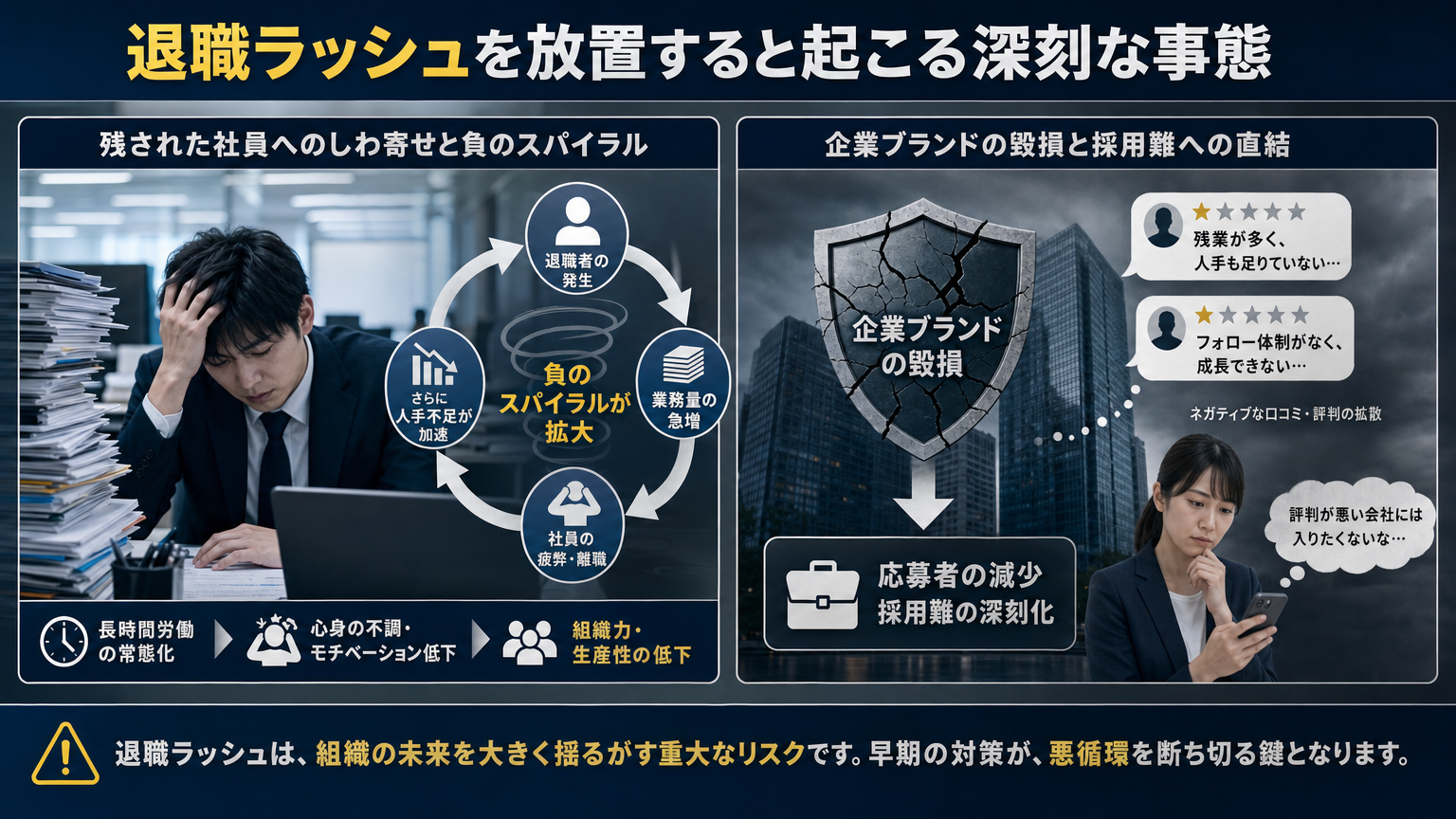 退職ラッシュが発生する原因